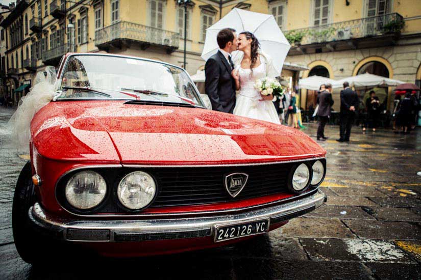 Fotografo matrimonio Torino: Lancia Fulvia e amore, che cosa c'è di meglio?